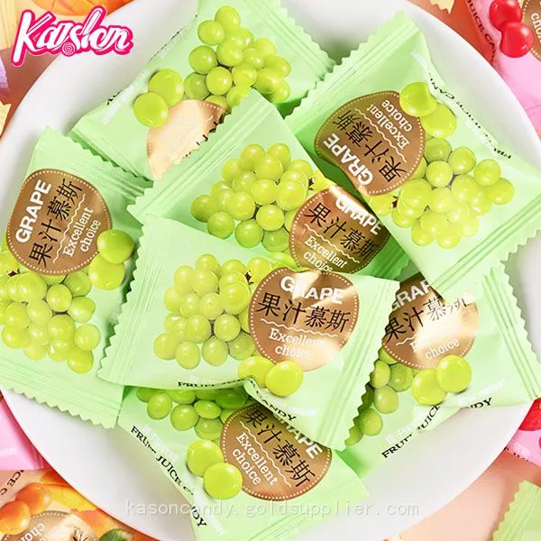 Fruit Flavor Assorts OEM HALAL Jam Center Filled Fruit Soft Candy photo-3