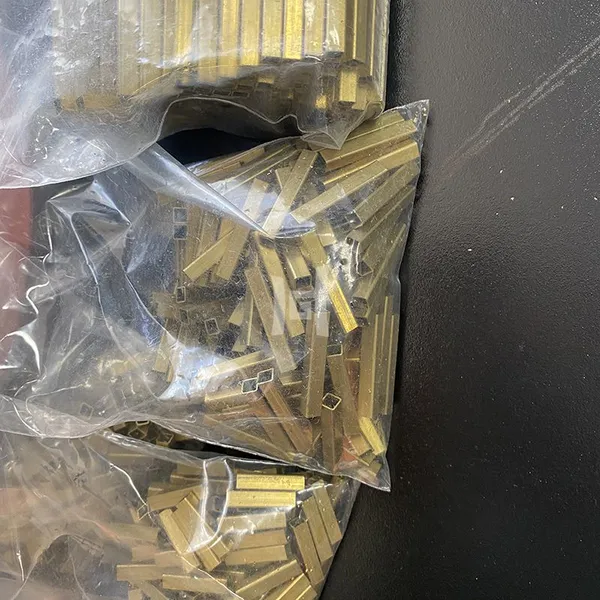 Customized Yellow Brass Square Tube Manufacturer's Decorative 7x1.5 7x2 Copper Pipes photo-2