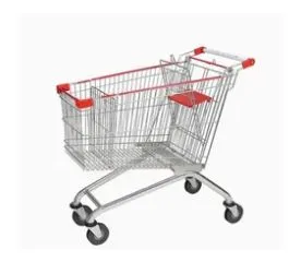 Zinc Cold Steel Wire Logistic Warehouse Wire Mesh Shopping Trolley photo-4