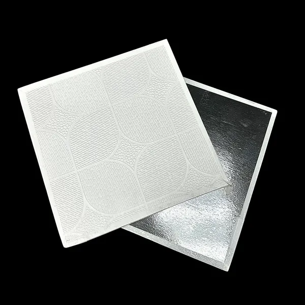 PVC Coated Gypsum Ceiling Tile for High Humidity Areas - Bathroom and Kitchen Applications