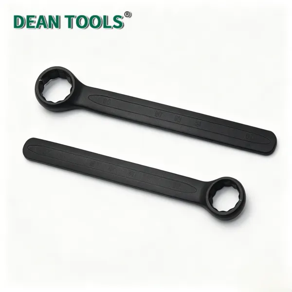 Cr-V Steel Metric Double Box End Wrench Straight Handle Ideal for Precision Mechanical Assembly Tasks photo-3