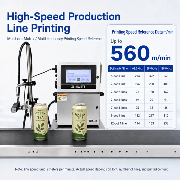Tea Beverage Can CIJ Continuous Inkjet Printer for Aluminum Cans Date Batch Lot Code Filling Line Coding photo-2
