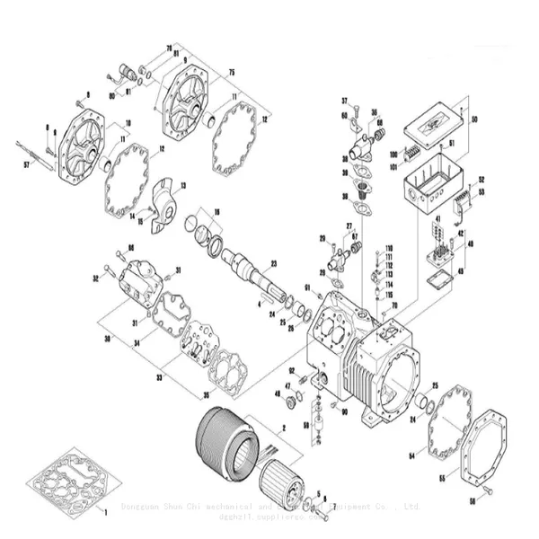 BITZER Refrigeration Compressor Piston Connecting Rod Assembly & Crankshaft, 30100707, 30100710, 30100716