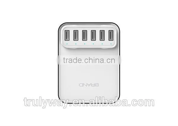 Trulyway 40W 6-USB Port Travel Charger for Most Tablet, Smart Phone Etc photo-3