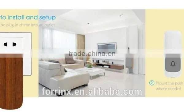 300M Long Range With 52 Chimes Wireless Doorbell photo-4