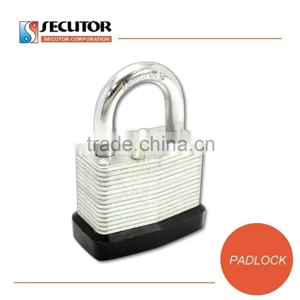 Dual Locking Keyed Different Laminated Steel Keyed Padlock photo-3