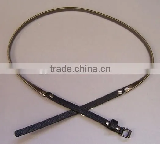 Metal Chain Decorative PU Belt -- E1543 photo-2
