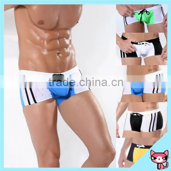 2015 Ultra-Thin Swimwear Lycra Swimwear Sexy Boxer Swimwear