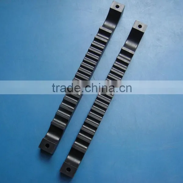 High Wearing Custom Cnc Machining Parts Black Pa66 Plastic Parts Nylon6 Cable Clamp photo-2