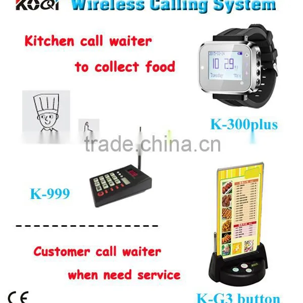 Ycall Restaurant Mini Pager Wireless Coaster Pager 433mhz