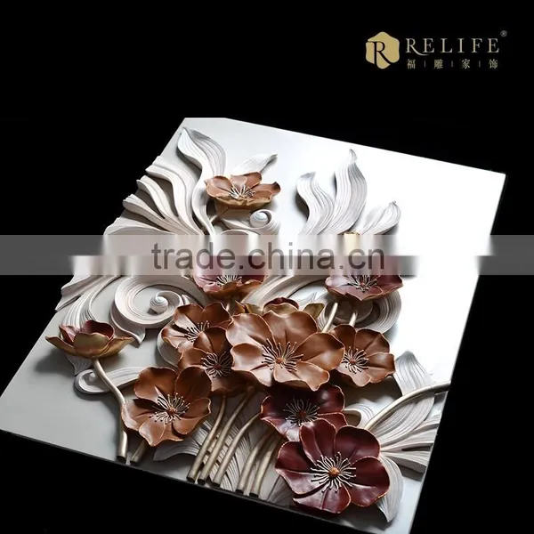 2015 Wall Hanging Fine Figurine Style and Handmade Flower Painting photo-2