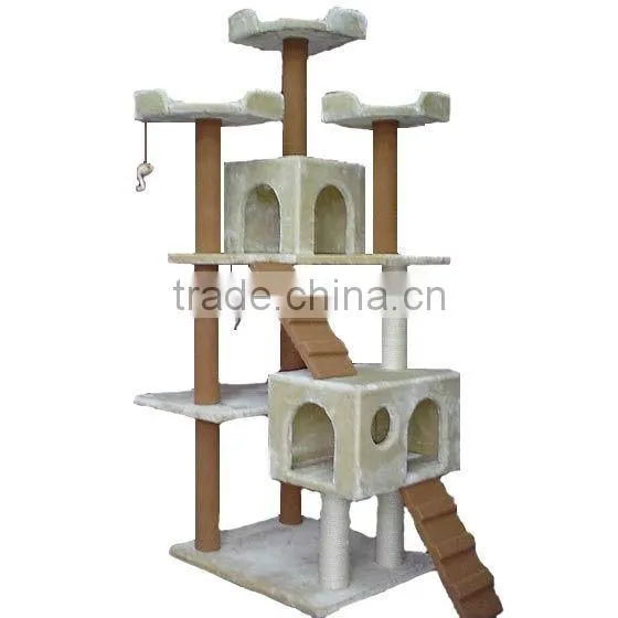 Corrugated Cardboard Cat Tree Scratcher photo-3