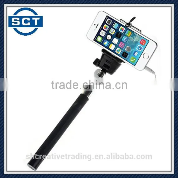 Foldable Selfie Stick Monopod Cable Take Pole Monopod Selfie Stick Extendable Monopod With Cable photo-6