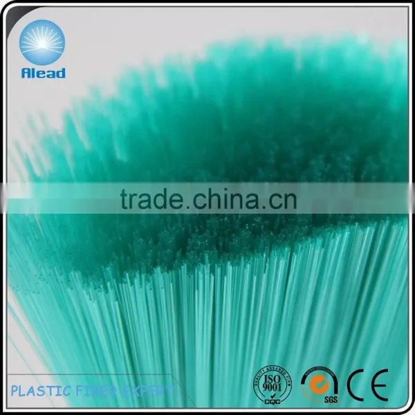 0.25mm Semi Transparent Green Fibre Polyester for Producing High End Brooms photo-6