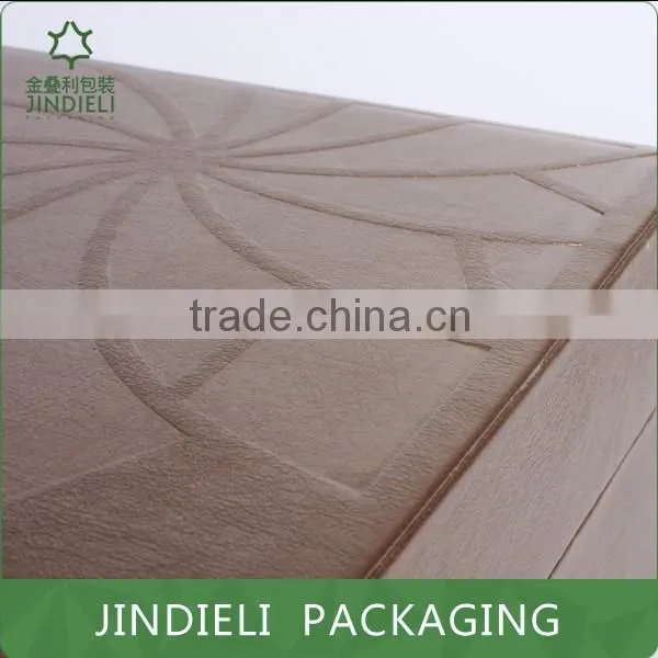Hot Stamping Beauty Flower Brown Cosmetic Box Packaging photo-6