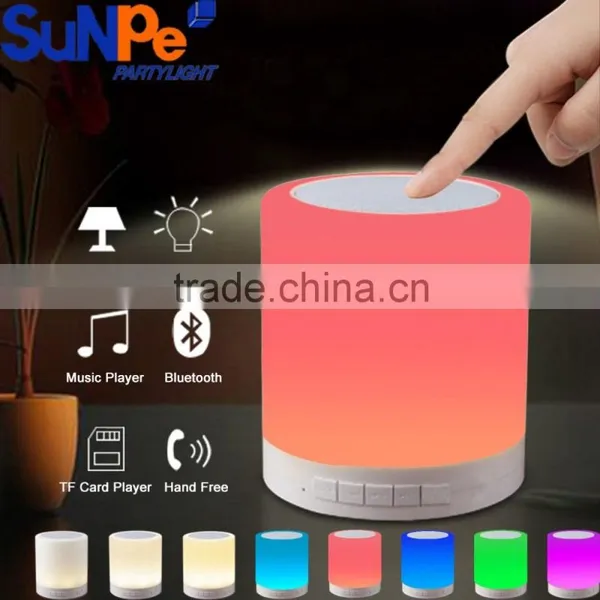 Low Price Touch Sensitive Smart Led Lamp Bluetooth Speaker for Computer, TF Card photo-3