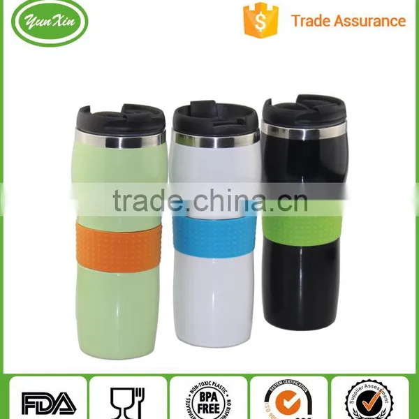 Double Wall Screw Lid Stainless Steel Cup With Silicone Sleeve photo-2