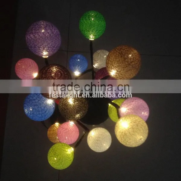 Battery Control Tree Arborescence Cotton Color Changing Led Ball Light photo-4