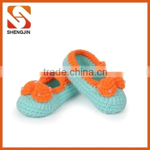 Best Selling Comfortable Soft Baby Knitting Girl Infant Shoes photo-4