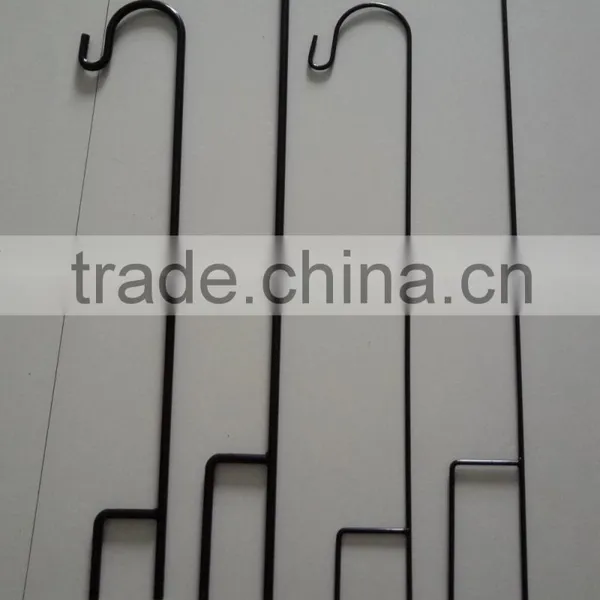 White Small Metal Shepherd Hook photo-4