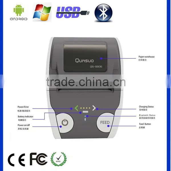Android Handheld Mini Bluetooth Thermal Printer 58mm Mini Portable Bluetooth Thermal Printer Mini Thermal Bluetooth Printer