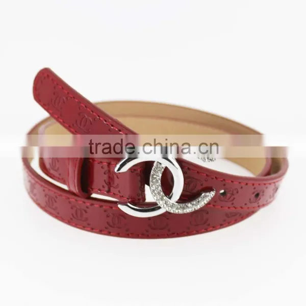 Women's pu Women Fashion pu Leather Belts With Shiny Shiny Accessorie photo-2