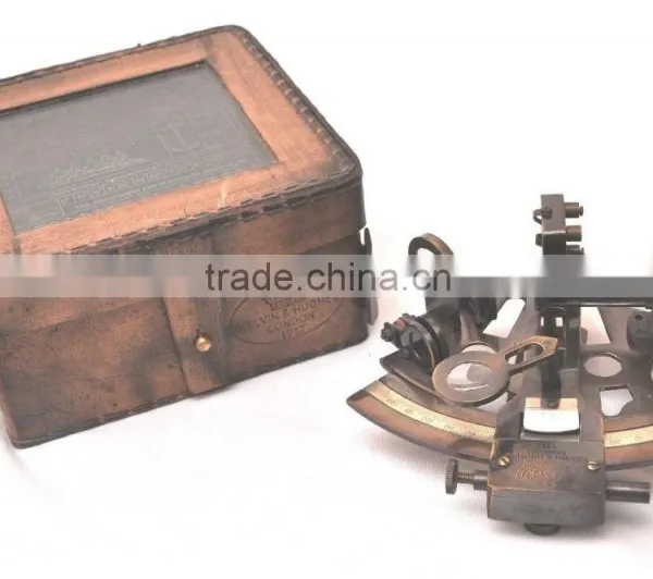 Brass Designing Sextant - Christmas Gift Sextant - Nautical Vintage Sextant With Box 1042 photo-2