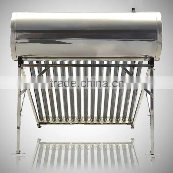 100L Non-Pressurized Solar Hot Water Heater With Square Pipe Frame photo-3
