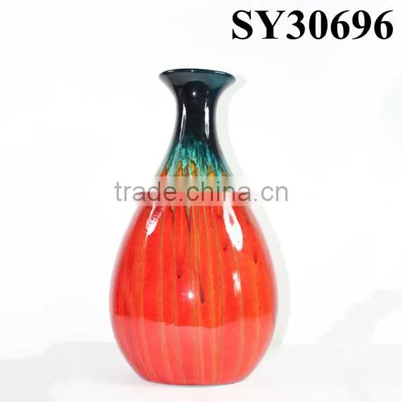 Glazed Vase for Sale Cheap Tall Red Flower Vase photo-2