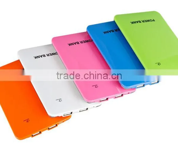 New Products 2016 Colorful Super Slim Power Bank Usb Charger With Touch Switch and Custom Logo Printing photo-3