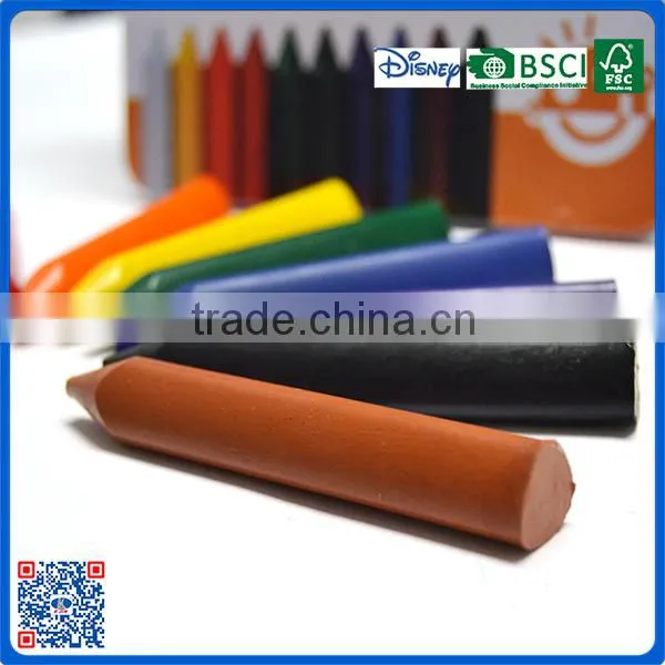 2016 Wholesale 10 Colors Triangle Crayon in Paer Box With Logo Printed Crayon for School Students photo-5