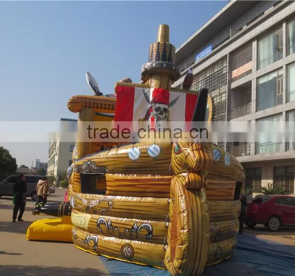 Commercial Outdoor Inflatable Pirate Ship Slide Small for Kids photo-3