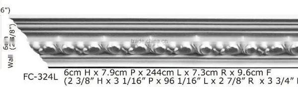 2015 High Quality Good Price Beautiful Luxury Decorative pu Carving Cornice Mouldings photo-4