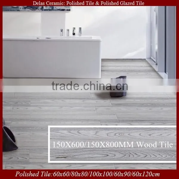 Wood Texture Lowes Non-Slip Bathroom Floor Tiles