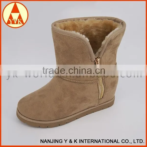 2016 Hot Sale Thickening 100% Leather Children Snow Boots