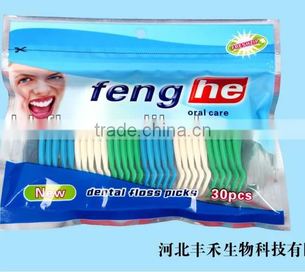 Patented Y-shape Dental Floss Pick With ABS Handle Factory photo-3