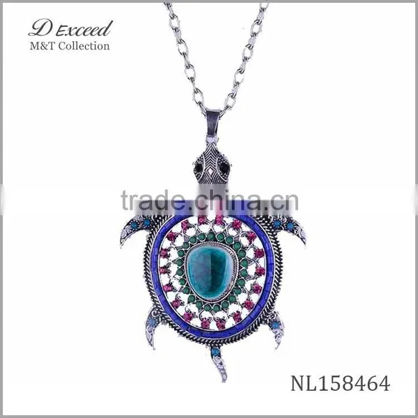 2015 Funky Pendants Necklace,tortoise Gold Chain Necklace photo-3
