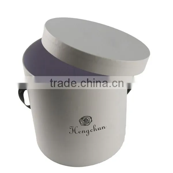 Custom White Color Cardboard Cylinder Packaging Box for Flower photo-3