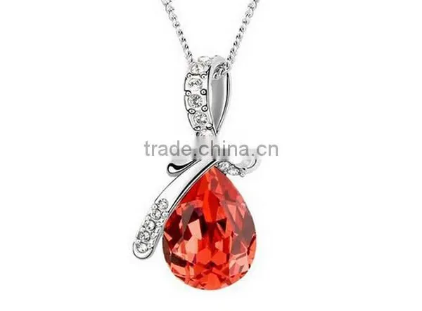 Women Jewelry Necklace Fashion Crystal Pendant Alloy Ailver Bracelet Chain photo-3