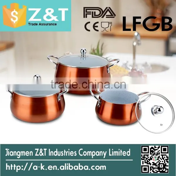 New Product Aluminum Cookware Set Pots Ceramic photo-2
