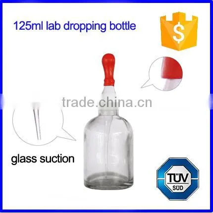 Lab Glass Dropper Bottles With Ground-in Pipette and Latex Rubber Nipple Supplier's Choice photo-3