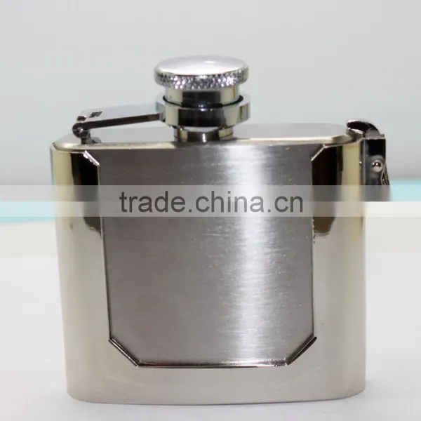 500ml Laser Welding Copper Black Alcohol 6oz Disposable Hip Flask With Cigarette Case photo-5