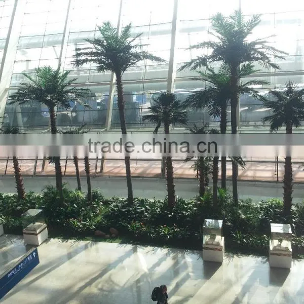 High Simulation Artificial Big Palm Tree For Airport Project Decoration photo-5