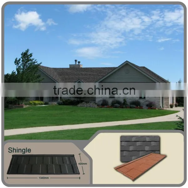 2015 Metal Roofing Shingles/low Stone Coated Metal Roof Tile Prices/composite Roof Tiles With Stone Coated Steel Roofing Panel