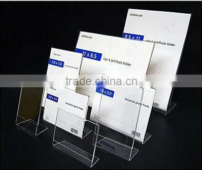 L Sharp Acrylic Advertisement Board