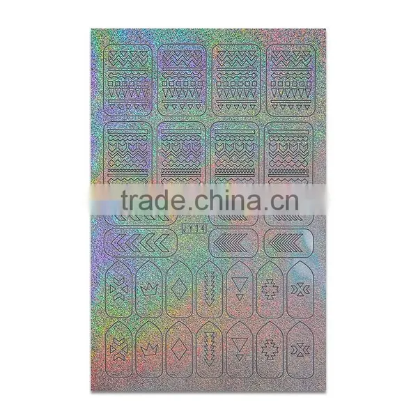 Stamping Hollow Out Flash Nail Art Stencil photo-5