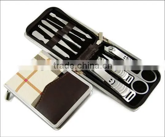 Mini Pocket PU Leather Case Pack 7 Nail Care Tools /Manicure And Pedicure Set