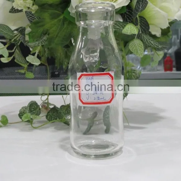 Mini Glass Milk Glass Bottles 200ml photo-1