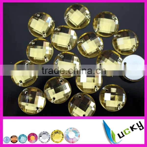LUCKY Highest Quality Flat Back Sew-on Acrylic Stone Acryl Strass photo-3