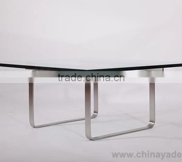 Luxury Furniture Office Furniture Stainless Steel Legs Glass Furniture photo-4